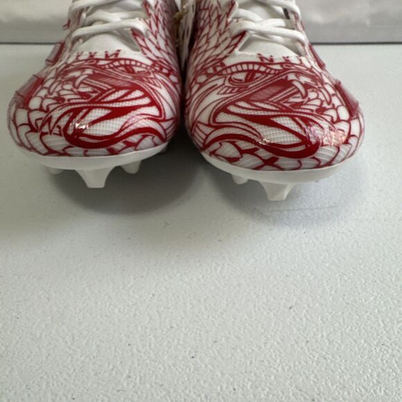 Adidas Adizero Electric  Football Cleats Shoes White Red  Size 10 IH8571 - Picture 12 of 16